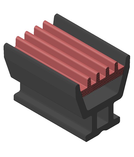 Perfil Coextruido EPDM Esponjoso