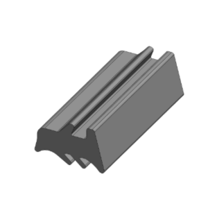 0204460017 PERFIL CUÑA MOV.4mm EXOGLASS